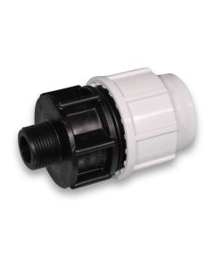 Adapter union PP 32x 3/4"m PN16 f/PE pipe