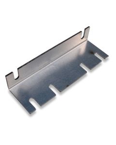 Bracket for dirt plate under curve-conveyor