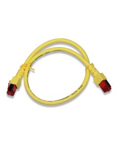 Ethernet-Kabel vorkonfektioniert 0,5m RJ45 CAT6 S/FTP gelb