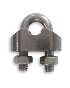 Cable clamp reinforced  5mm 3/16" SST
