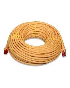 Ethernet-Kabel vorkonfektioniert  30m RJ45 CAT6 S/FTP gelb