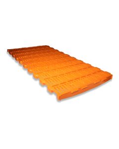 Kunststoffrost 1000x500 orange offen für Ferkel