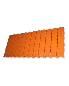 Kunststoffrost 1200x500 orange 10% Schlitzanteil für Ferkel