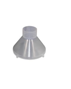 Funnel transparent with outlet l=75mm f/volume dispenser
