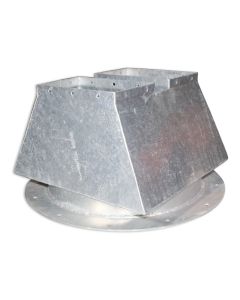 Funnel metal f/2 Basic-boot f/flex.auger f/sheet metal silos