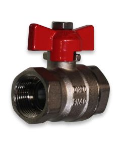 Ball valve 3/4" fm/fm PN25 bar w/t-handle