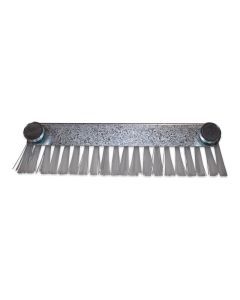 Chick protection brush for feed cart