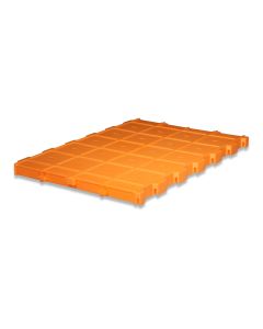 Kunststoffrost  600x400 orange für Sauen/Schlitzant. max 3%