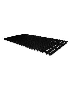Plastic slat 1K 1200x600   black UV-resistant