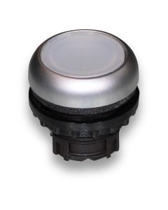 Illuminated push button front M22 white M22-DL-W