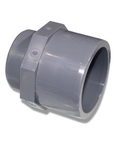 Adapter nipple 90/110 x 3" m PVC PN16 with octagon