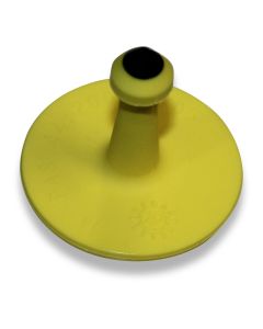 Ohrknopf D gelb, kleines rundes Gegenstück (2,8cm)